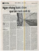 Sẽ lắp dựng lưới thép ở cầu Bến Thủy 1: Ngăn những bước chân qua lằn sinh tử / Phạm Ngân, Ngân Hà