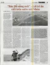 "Bác Hồ sống mãi" -  Lời tri ân viết trên sườn núi Nhón / Việt Khánh - Ngọc Linh
