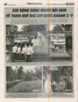 Xúc động dòng người đội mưa về thăm quê Bác dịp Quốc khánh 2/9 / Người Đưa Tin